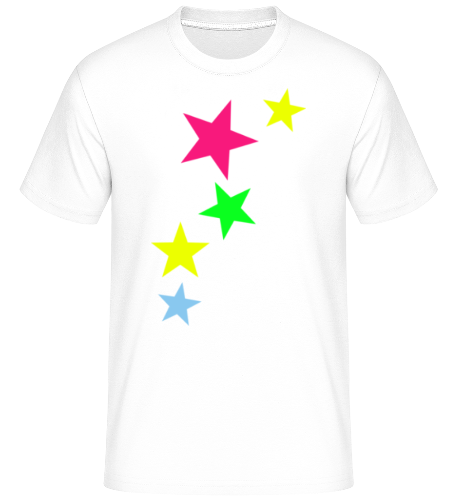 Aperçu: Étoiles De Couleurs -  T-Shirt Shirtinator homme - Blanc - Devant