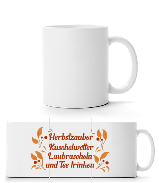 Herbstzauber - Panoramatasse - Weiß - Vorne