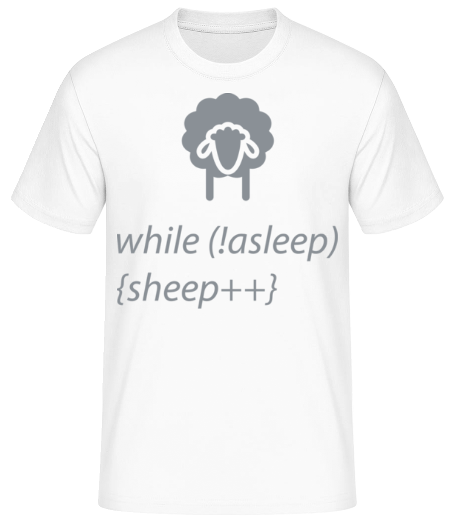 Aperçu: While Not Asleep - T-shirt standard Homme - Blanc - Devant