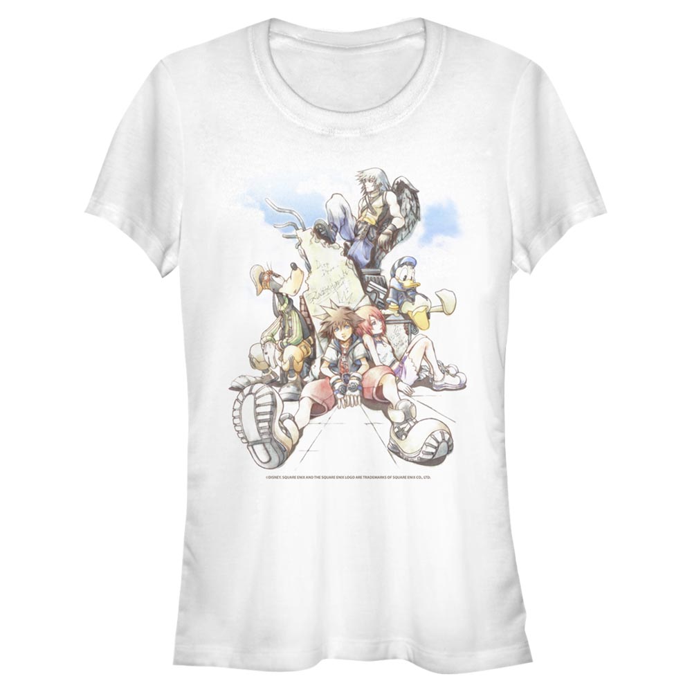 Disney - Kingdom Hearts - Photo de groupe Group In the Clouds - Femme T-shirt