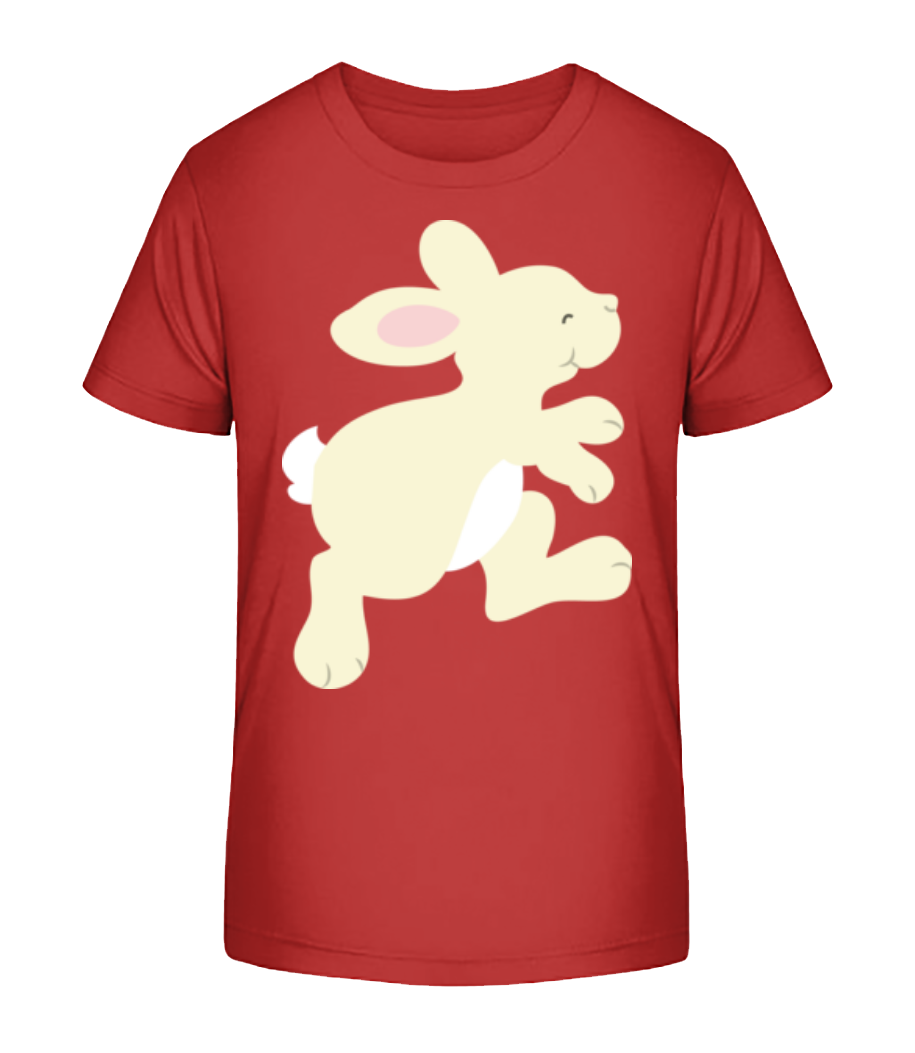 Aperçu: Enfant Comic - Liévre - T-shirt bio Enfant Stanley Stella 2.0 - Rouge - Devant