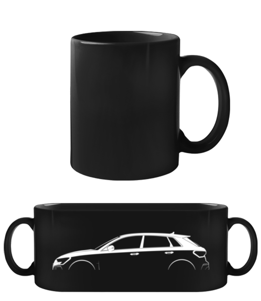 'Audi RS 3 Sportback (8Y)' Silhouette · Tasse Noire