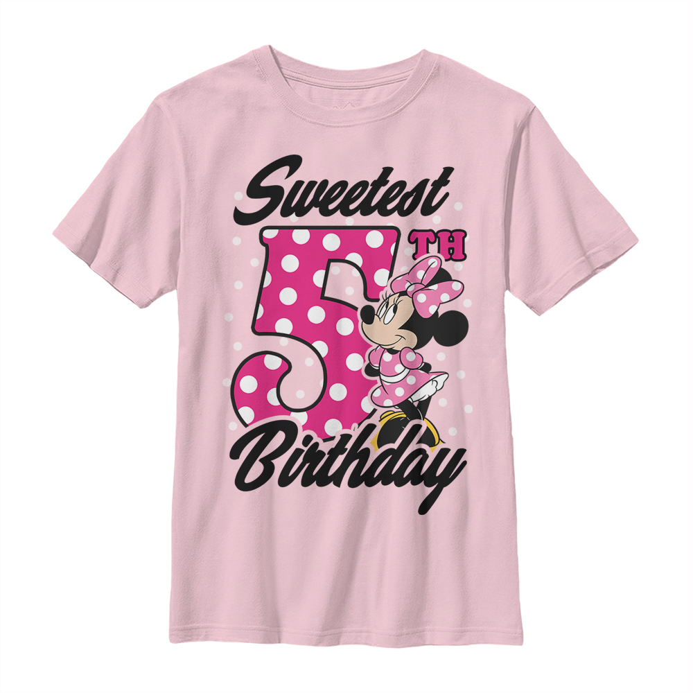 Disney Classics - Micky Maus - Minnie Maus Sweet 5th Birthday - Geburtstag - Kinder T-Shirt