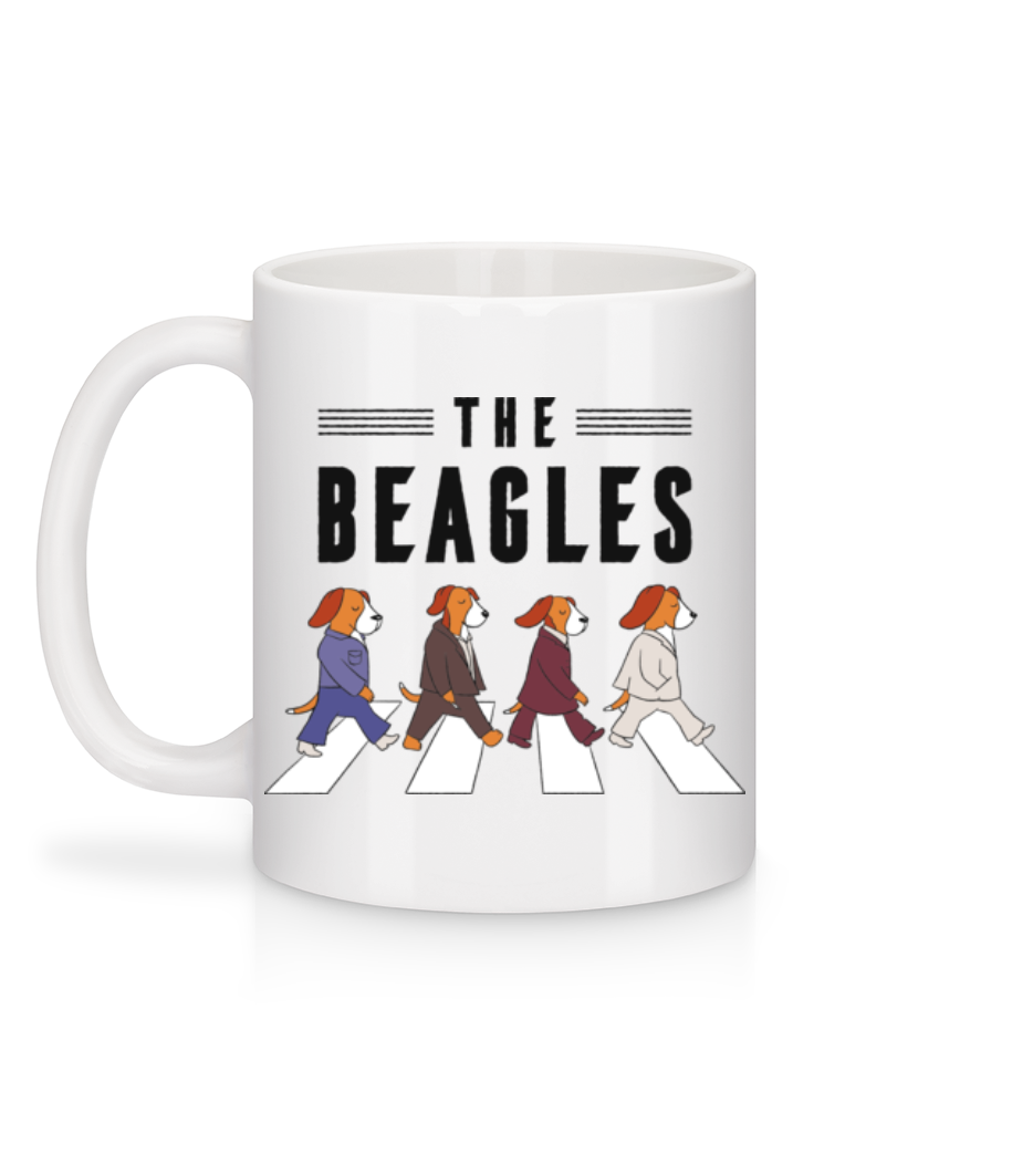 Aperçu: The Beagles - Mug en céramique blanc - Blanc - Derrière