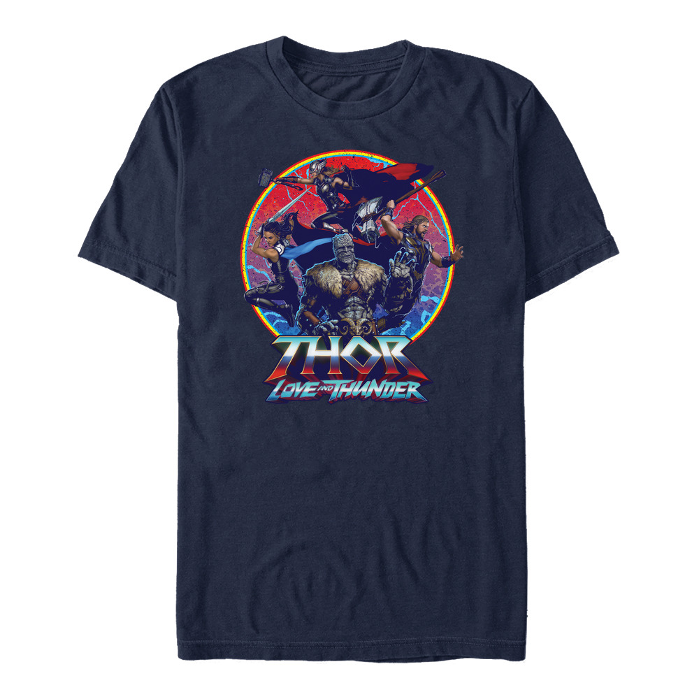 Marvel - Thor Love and Thunder - Photo de groupe Group Emblem - Homme T-shirt
