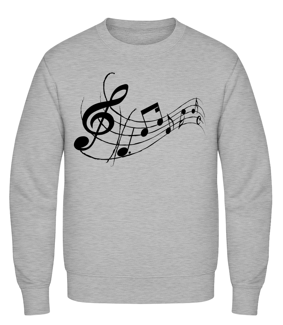 Music Notes Black · Sweatshirt Homme