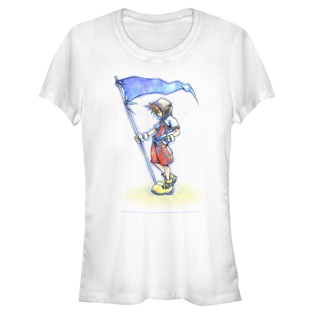Disney - Kingdom Hearts - Sora With Flag - Femme T-shirt