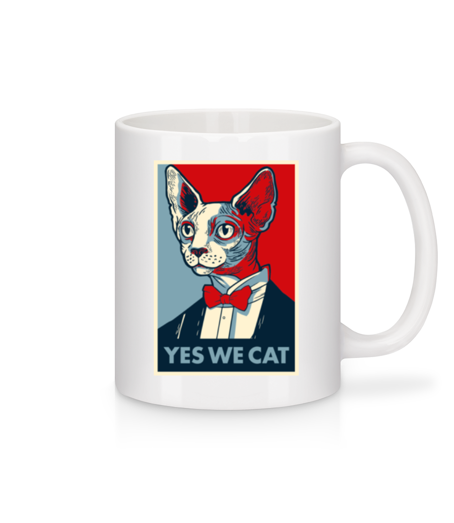 Yes We Cat · Mug en céramique blanc