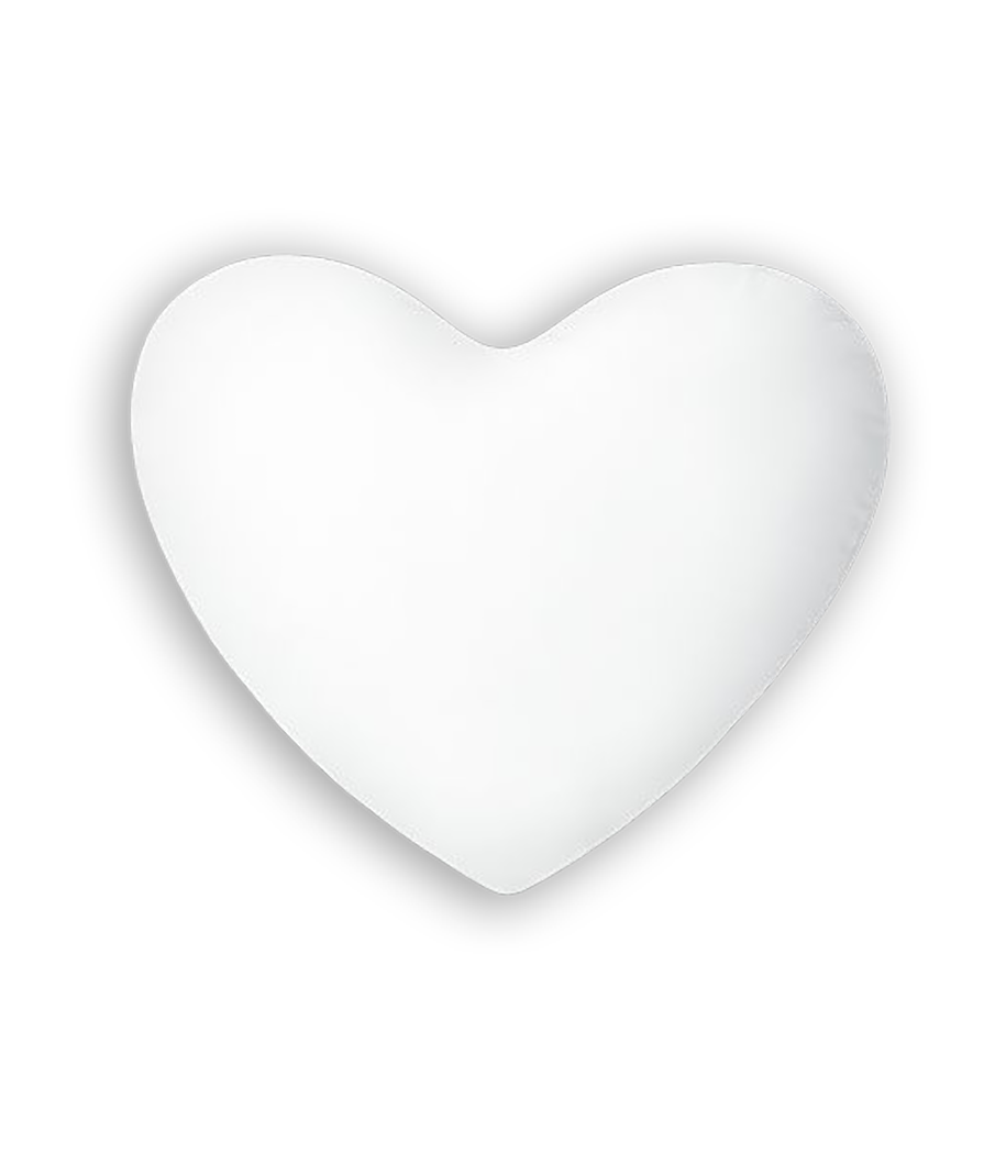 Aperçu: Coussin coeur - Blanc - Devant