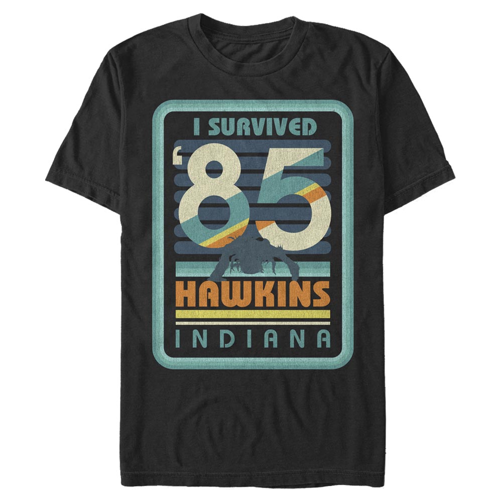 Netflix - Stranger Things - Texte I Survived Hawkins - Homme T-shirt