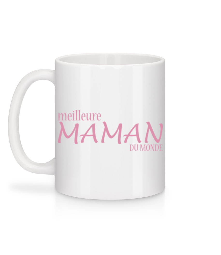 Aperçu: Meilleure Maman Du Monde - Mug en céramique blanc - Blanc - Derrière
