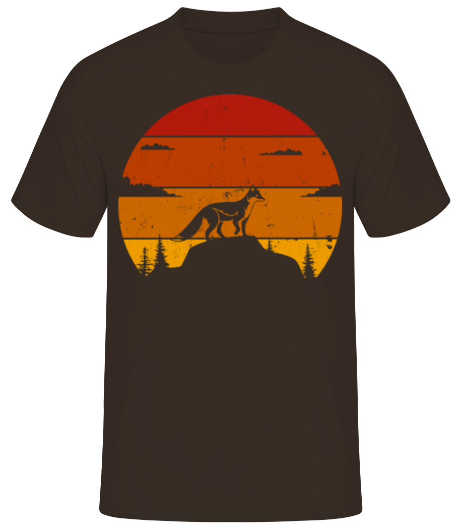 Retro Sunset Fox · T-shirt standard Homme