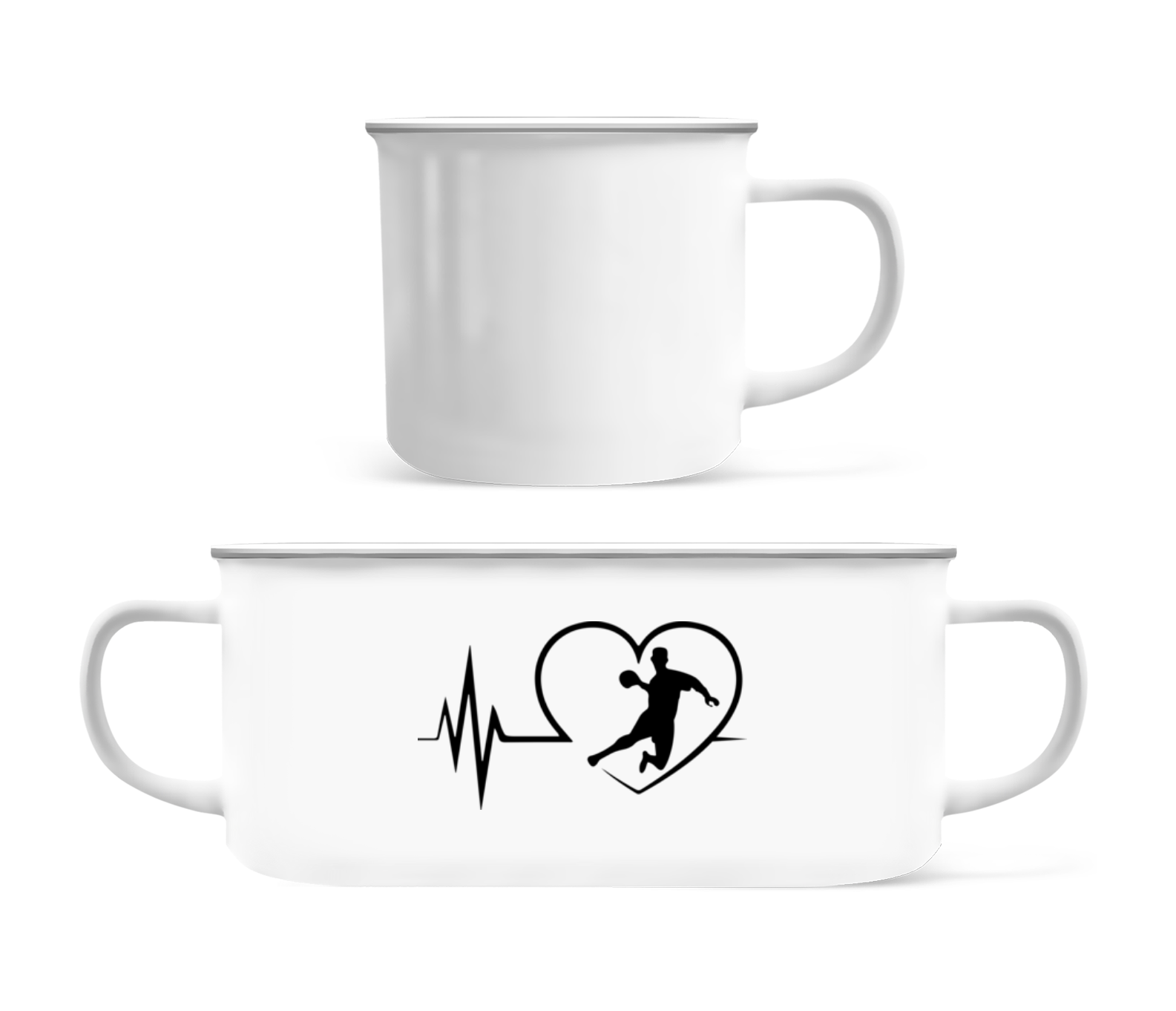 Pulsation Handball · Tasse Émaillée