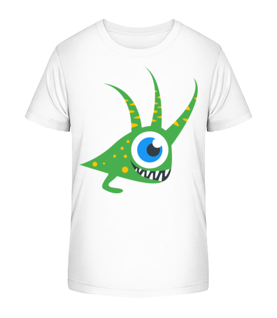 Aperçu: Monstre Drôle - T-shirt bio Enfant Stanley Stella 2.0 - Blanc - Devant
