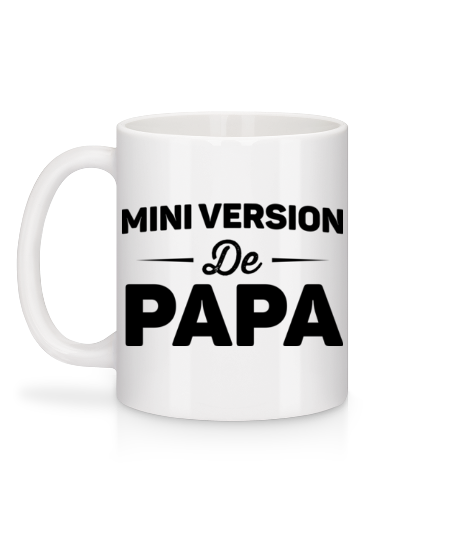 Aperçu: Mini Version De Papa - Mug en céramique blanc - Blanc - Derrière