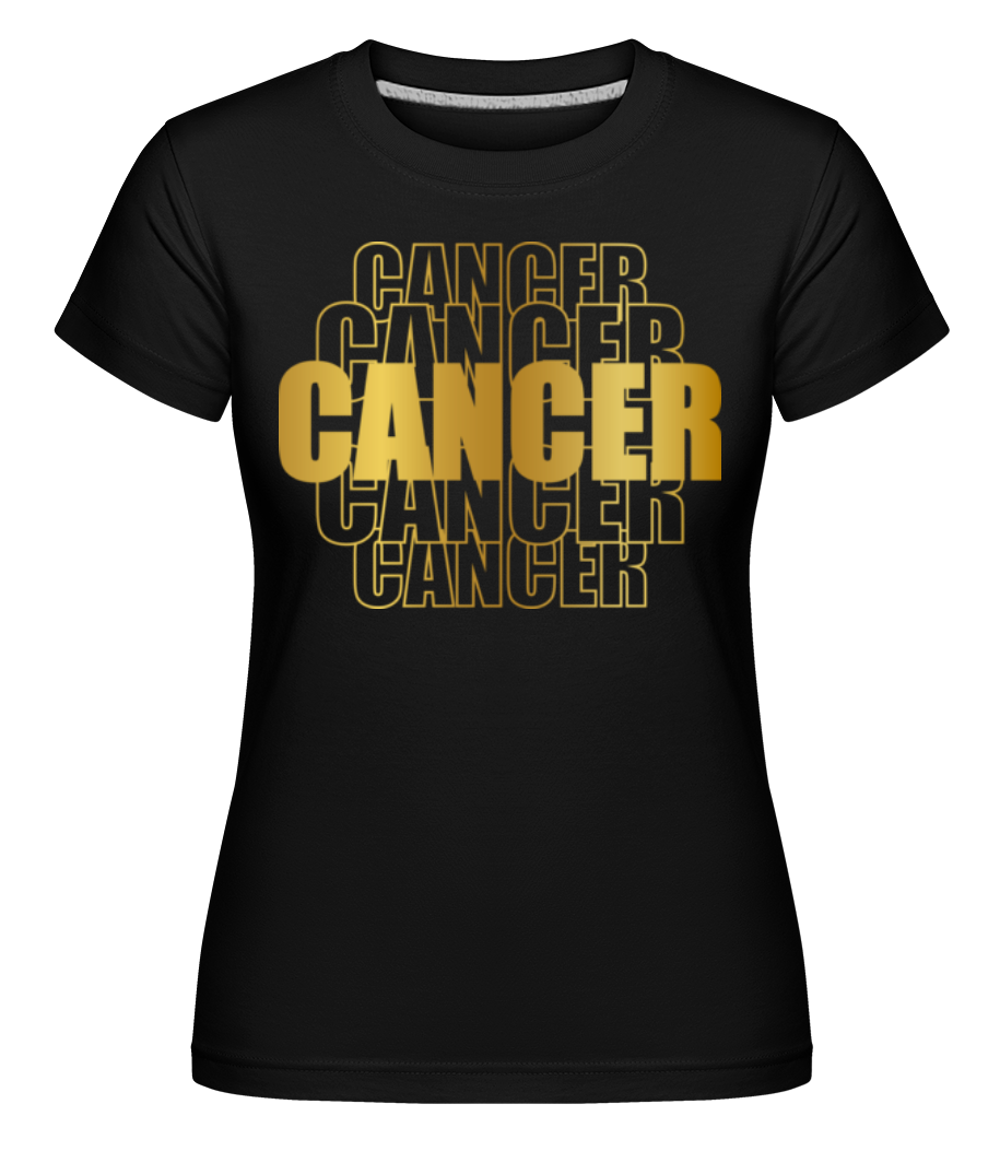 Écriture Doré Astrologique Cancer ·  T-shirt Shirtinator femme