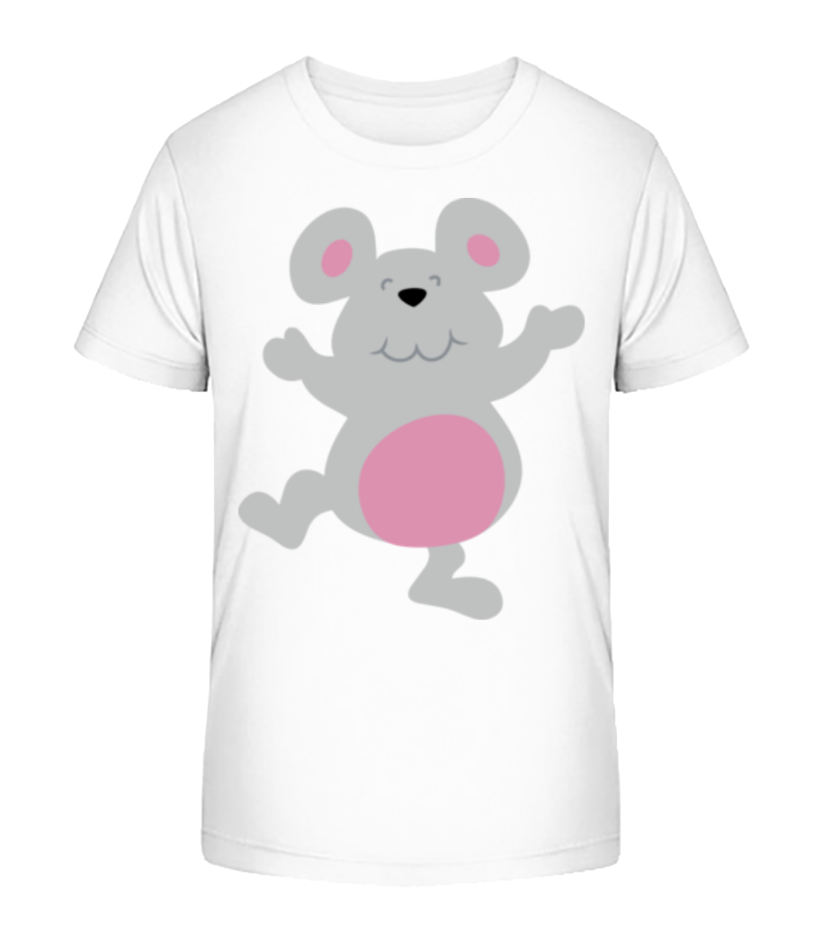 Aperçu: Enfant Comic - Souris - T-shirt bio Enfant Stanley Stella 2.0 - Blanc - Devant