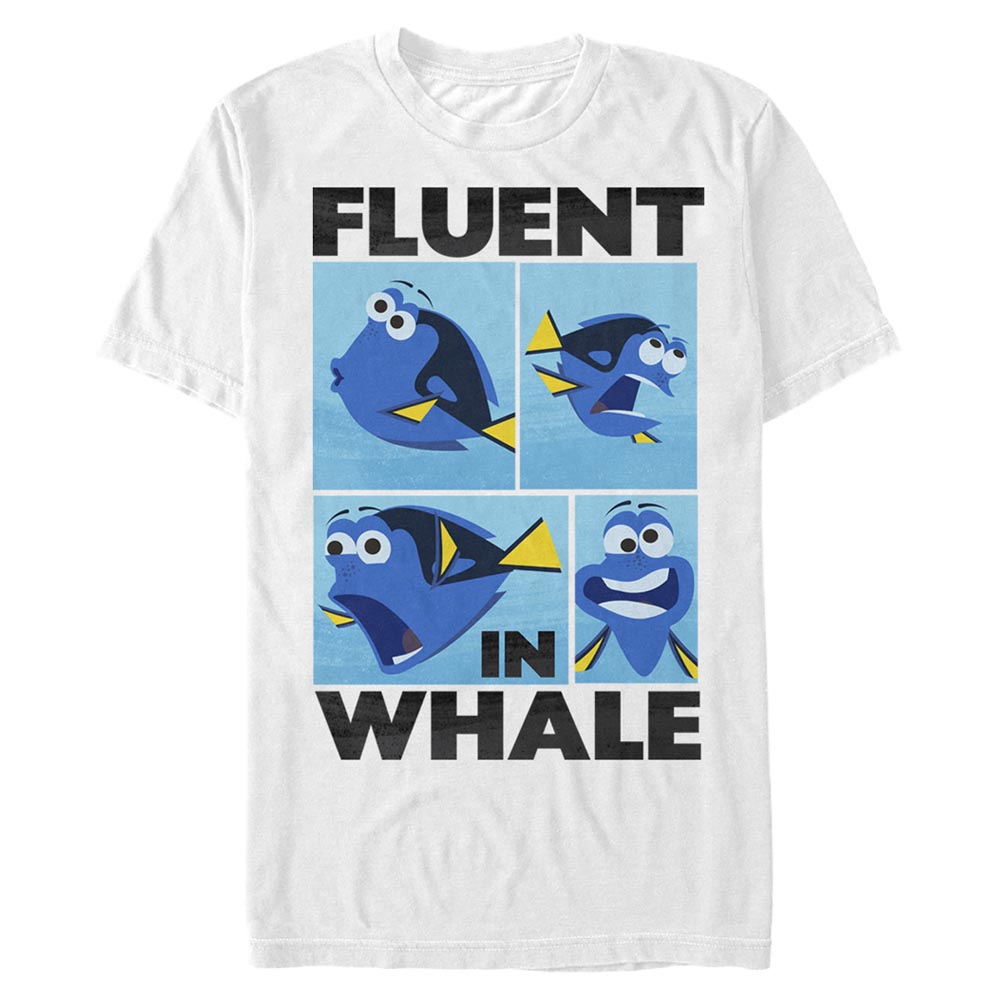 Pixar - Le monde de Dory - Dory Whale Talk - Homme T-shirt - Blanc - Devant