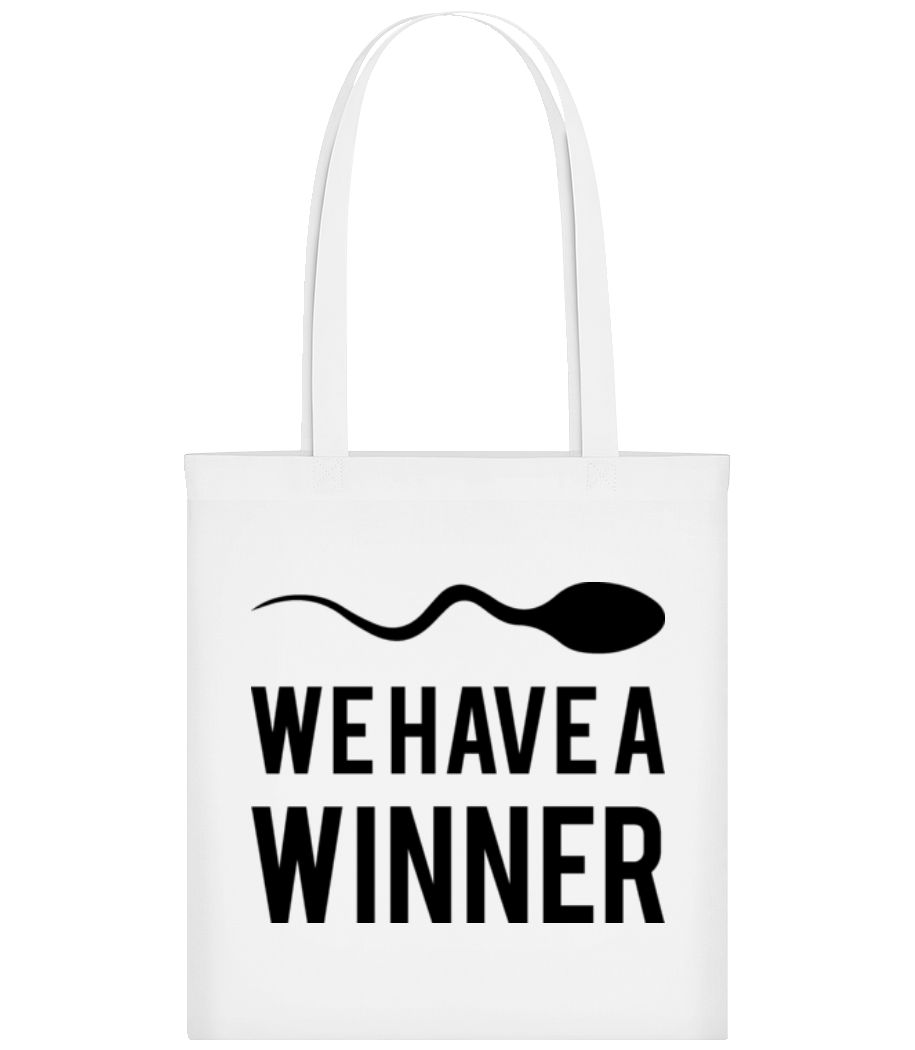 Vorschau: Sperm Winner - Stofftasche - Weiß - Vorne