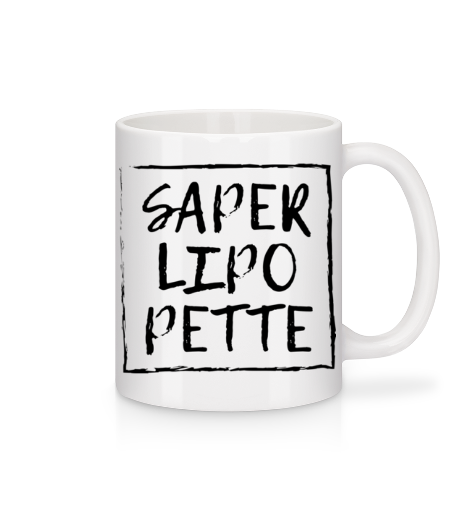 Saperlipopette · Mug en céramique blanc
