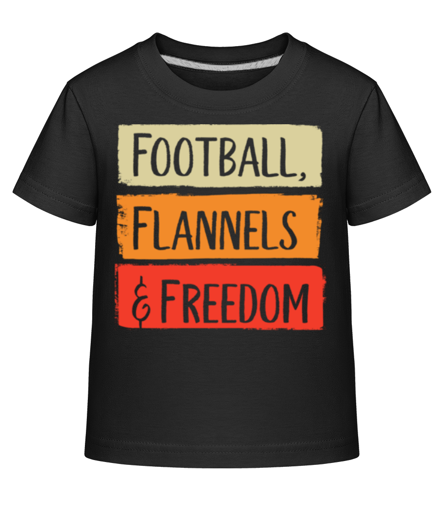 Football Flannels And Freedom · T-shirt shirtinator Enfant