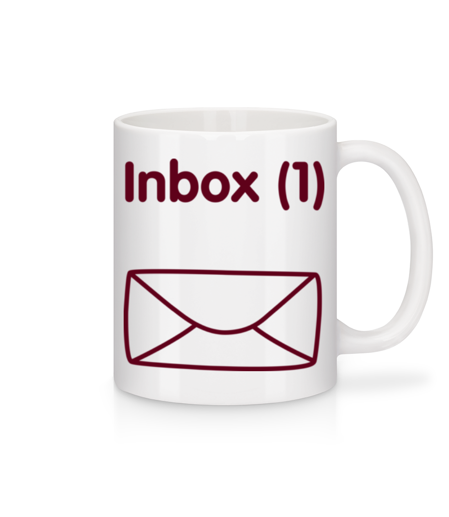 Inbox(1) - Bébé Annoncer · Mug en céramique blanc