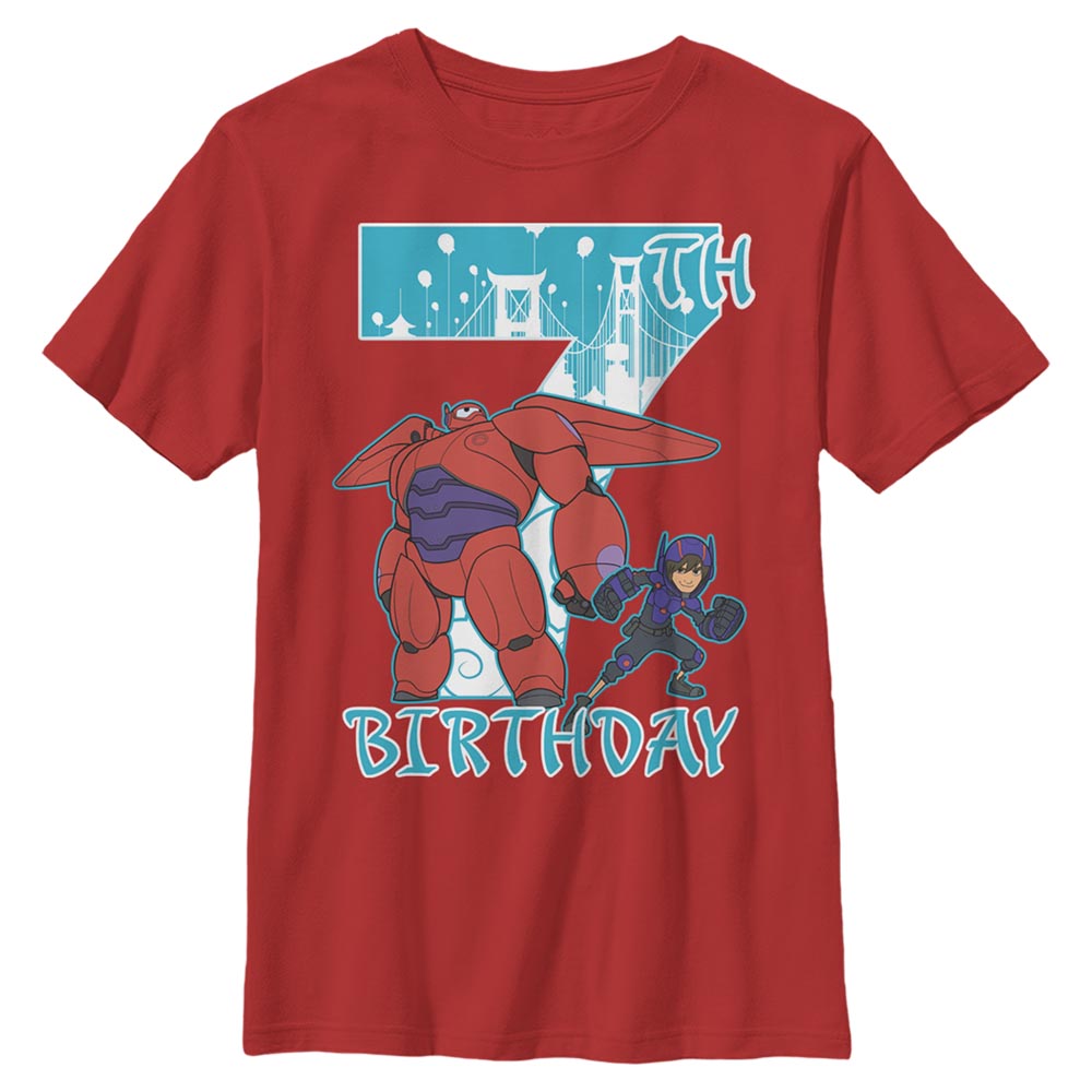 Disney - Les Nouveaux Héros - Baymax & Hiro Baymax 7 Years - Birthday - Enfant T-shirt