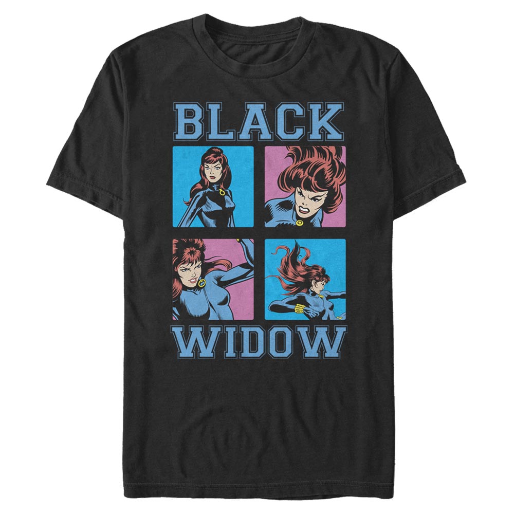 Marvel - Avengers - Black Widow Pop Widow - Homme T-shirt - Noir - Devant