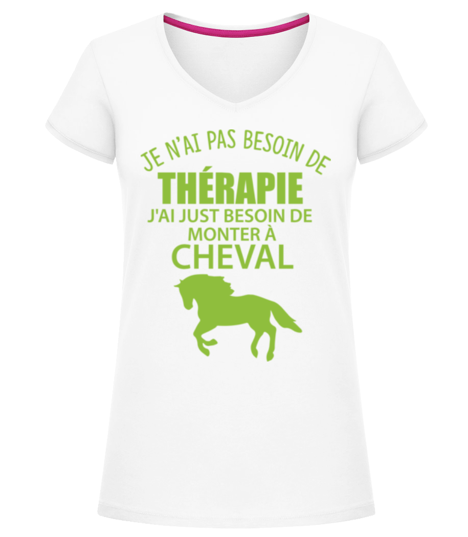 Monter À Cheval · T-shirt col en V Femme