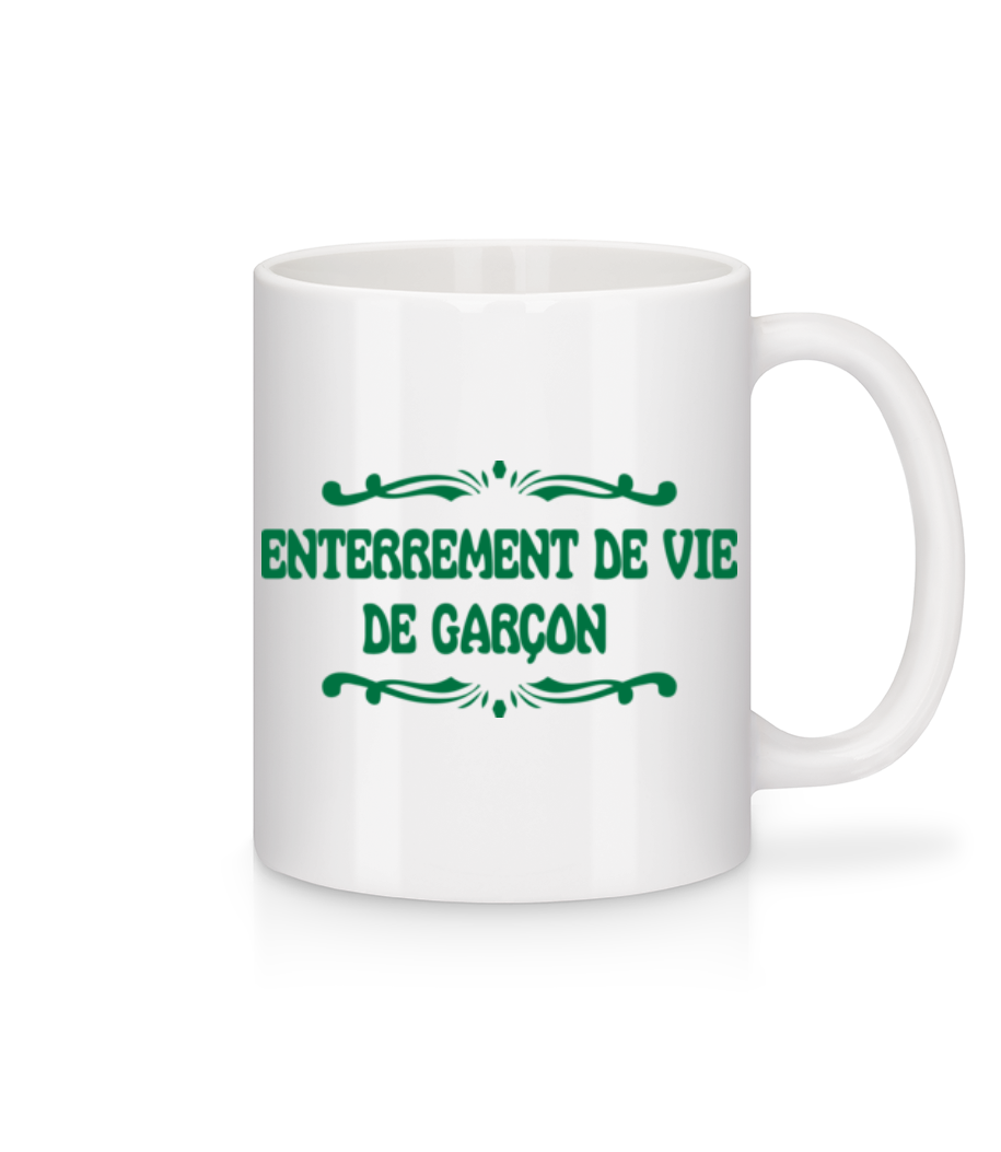 Enterrement De Vie De Garçon · Mug en céramique blanc