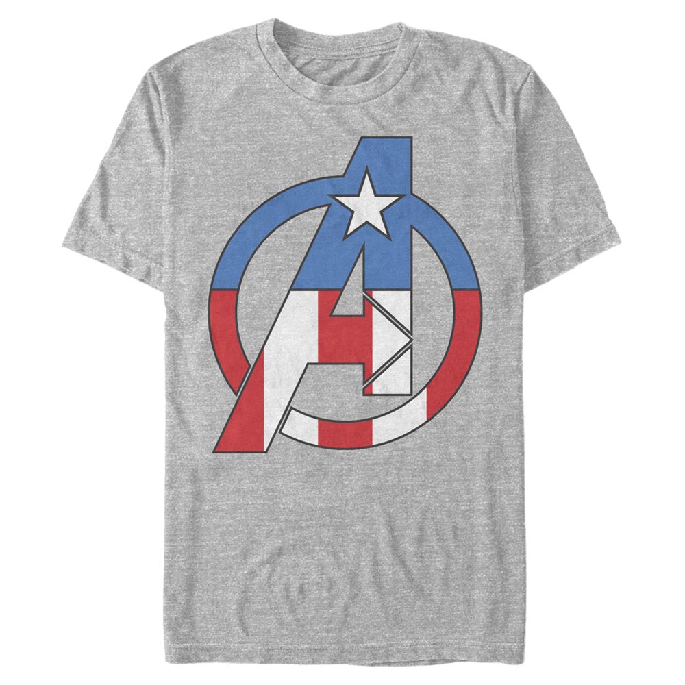 Marvel - Logo Avenger Captian America - Homme T-shirt
