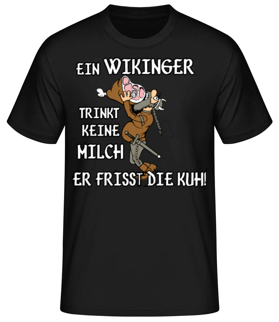 Wikinger Fressen Die Kuh · Männer Basic T-Shirt