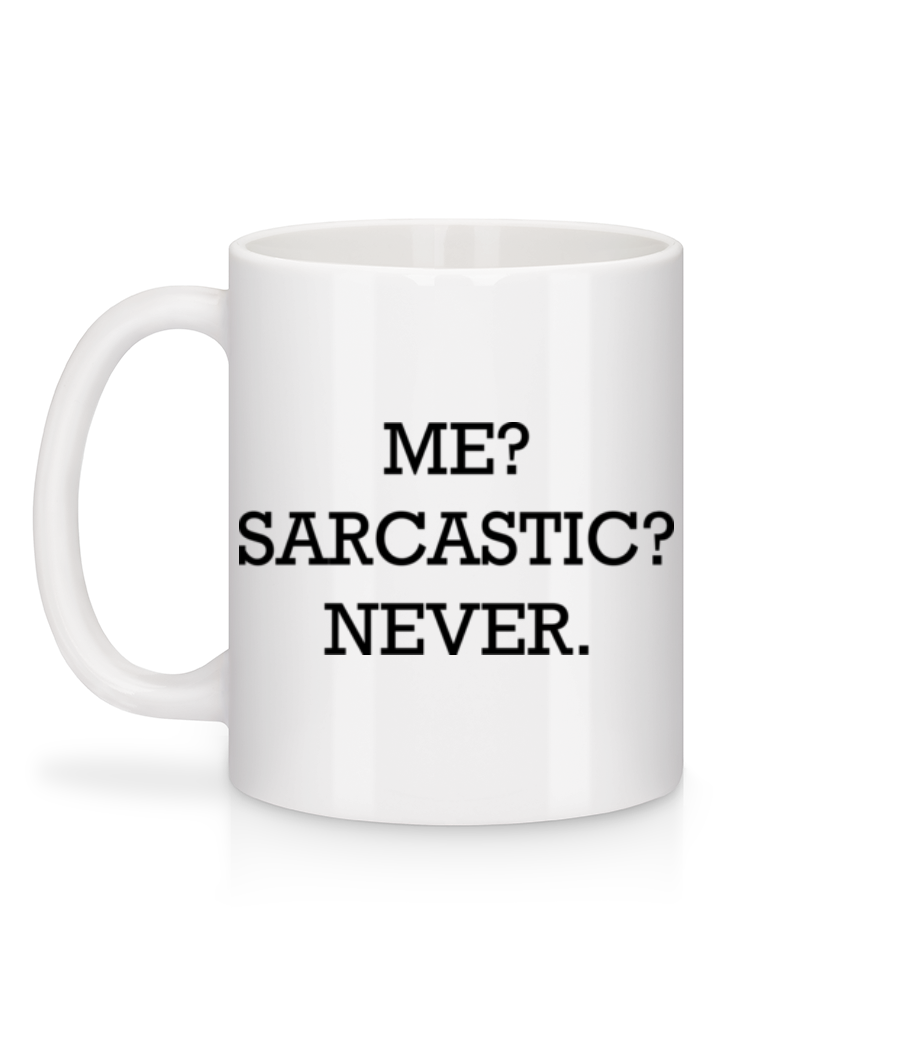 Aperçu: Sarcastic Me - Mug en céramique blanc - Blanc - Derrière