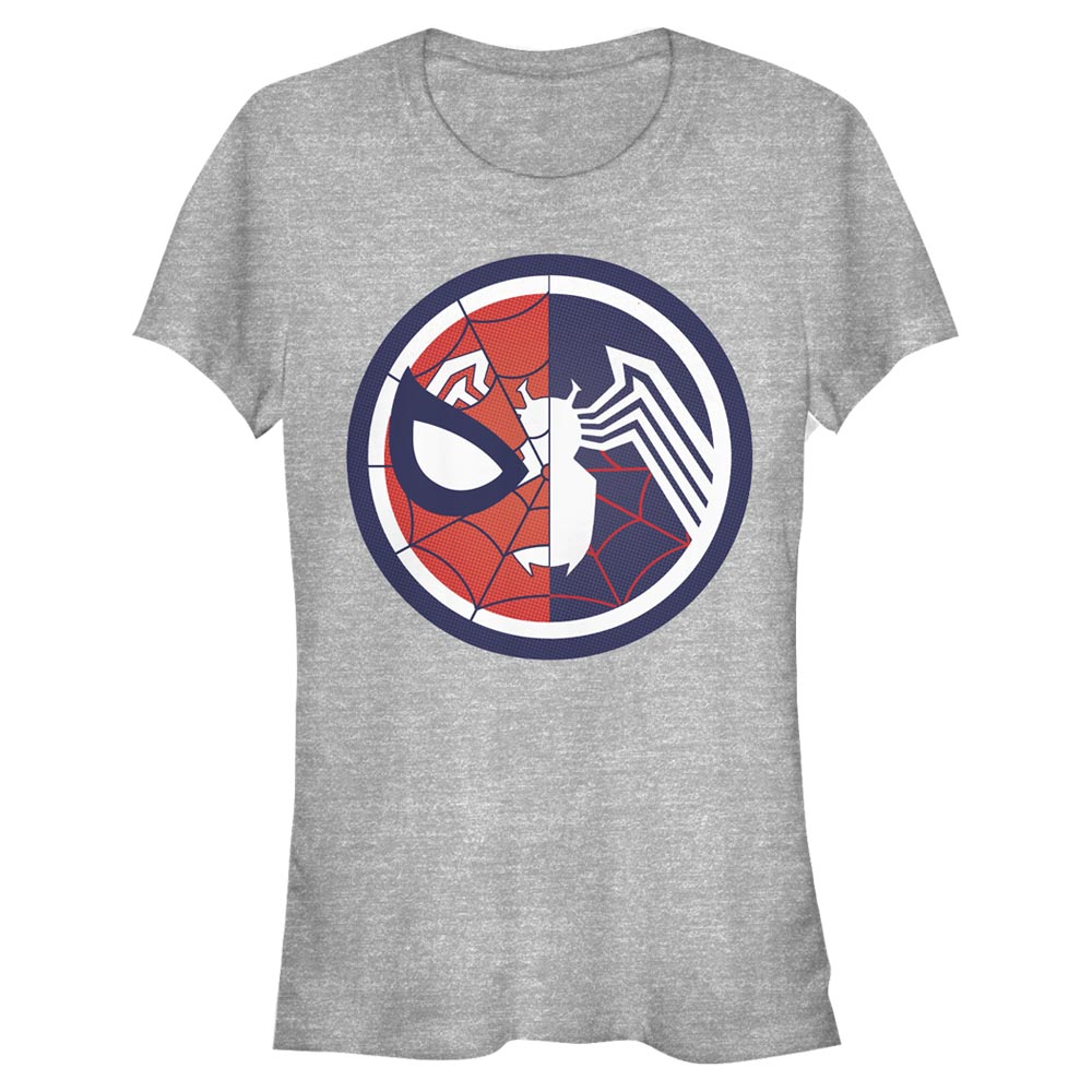 Aperçu: Marvel - Spider-Man & Venom Spider Venom - Femme T-shirt - Gris chiné - Devant