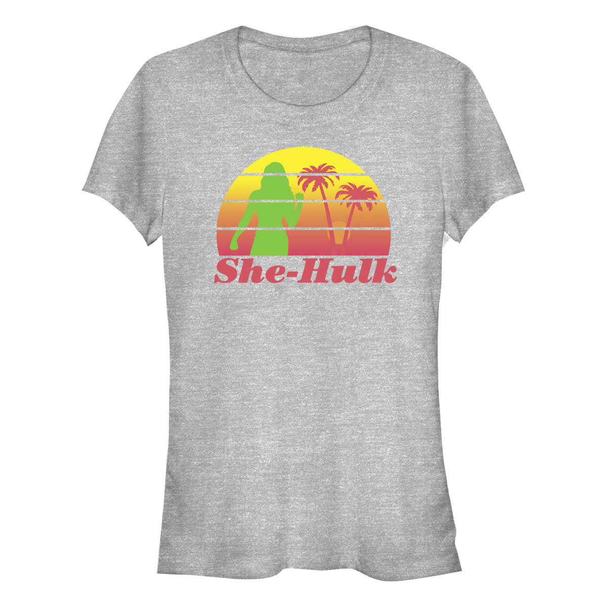 Marvel - She-Hulk Attorney at Law - Miss Hulk Retro Sunset She Hulk - Femme T-shirt