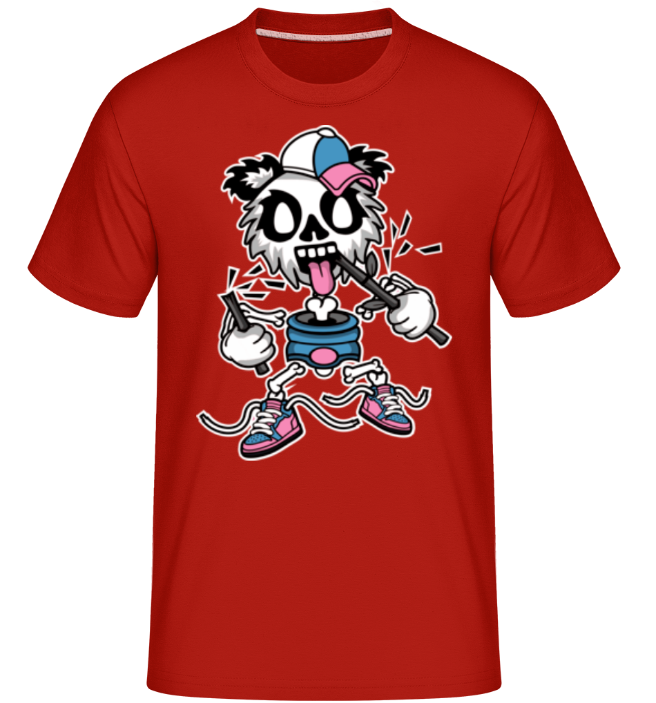 Panda -  T-Shirt Shirtinator homme - Rouge - Devant
