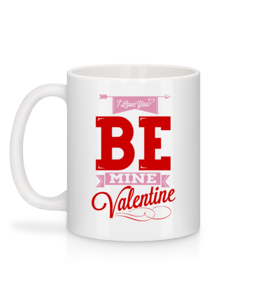 Aperçu: Be Mine Valentine - Mug en céramique blanc - Blanc - Derrière