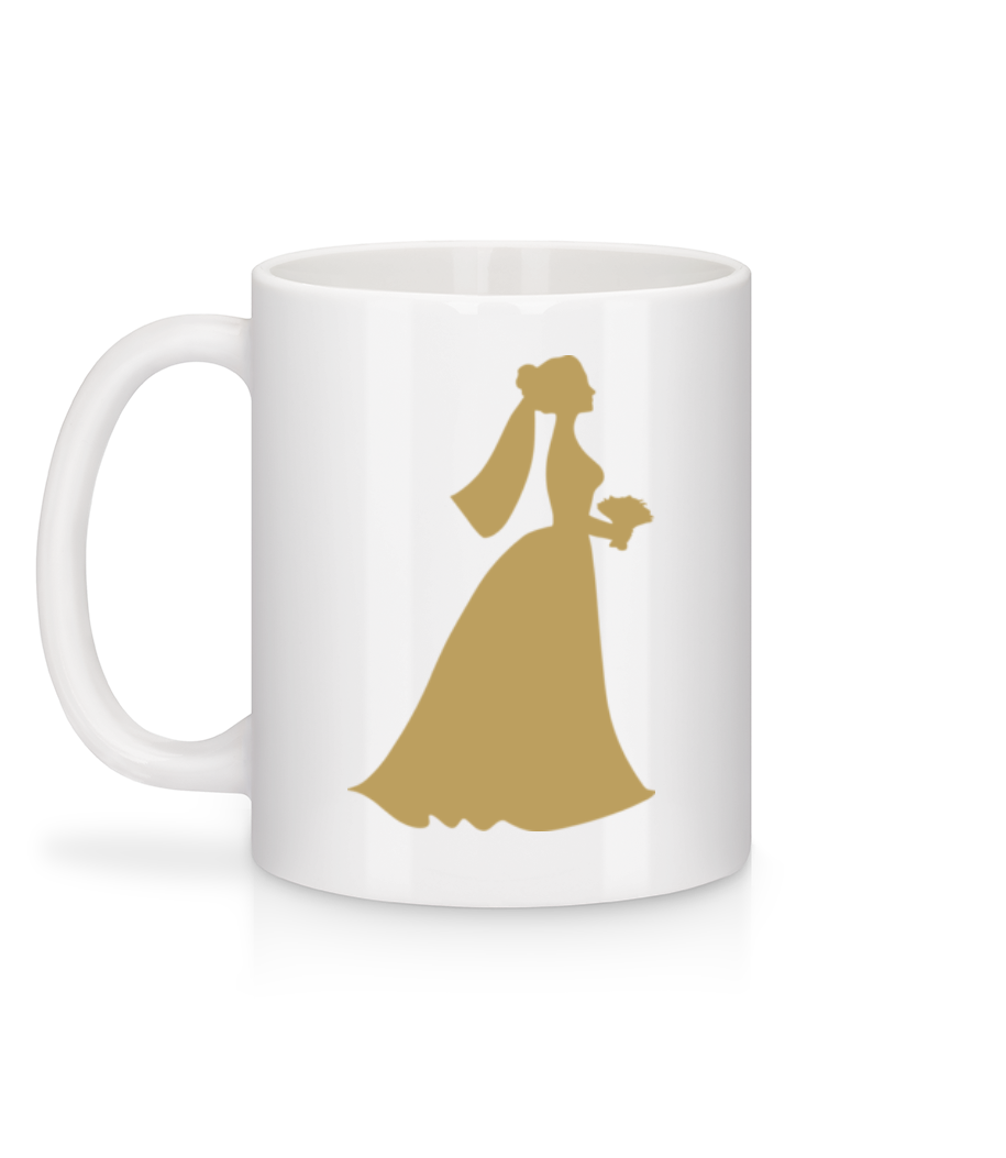 Mariée Comic - Mug en céramique blanc - Blanc - Derrière