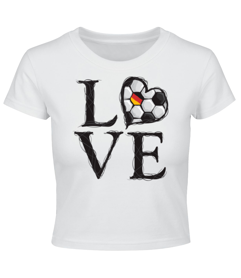 Football Amour Allemagne · Crop top