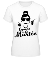 Équipe De La Mariée - T-shirt standard Femme - Blanc - Devant