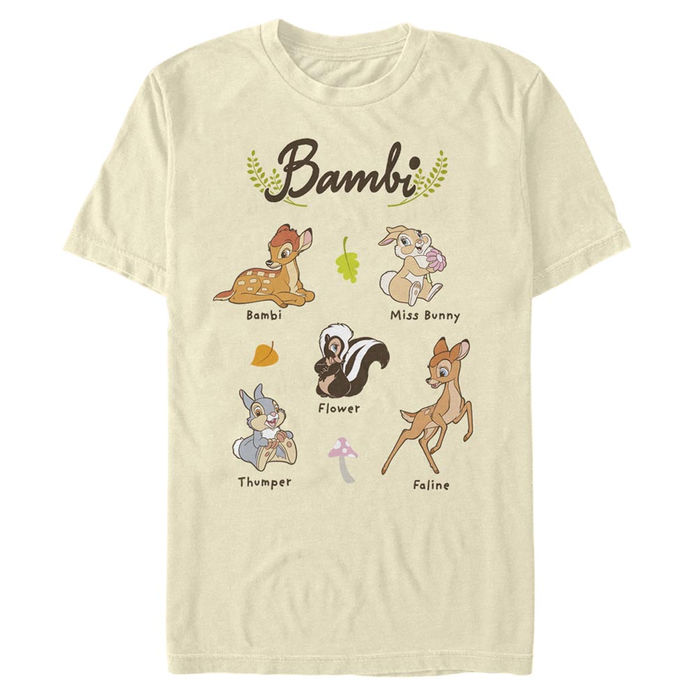 Disney Classics - Bambi - Photo de groupe Textbook - Homme T-shirt