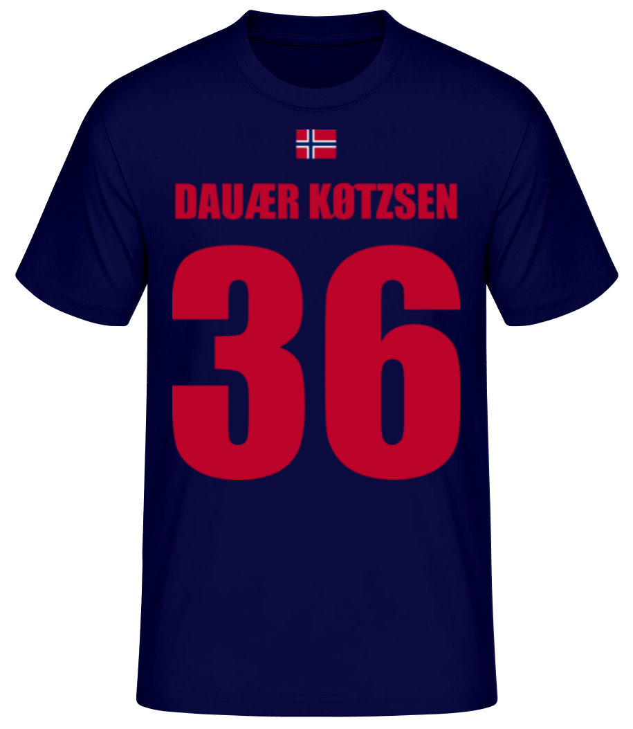 Norwegen Fußball Trikot Dauær Køtzsen · Männer Basic T-Shirt