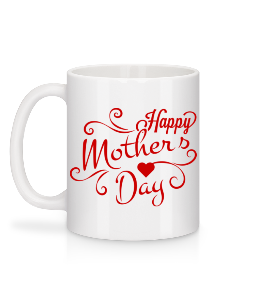 Aperçu: Happy Mother's Day - Mug en céramique blanc - Blanc - Derrière