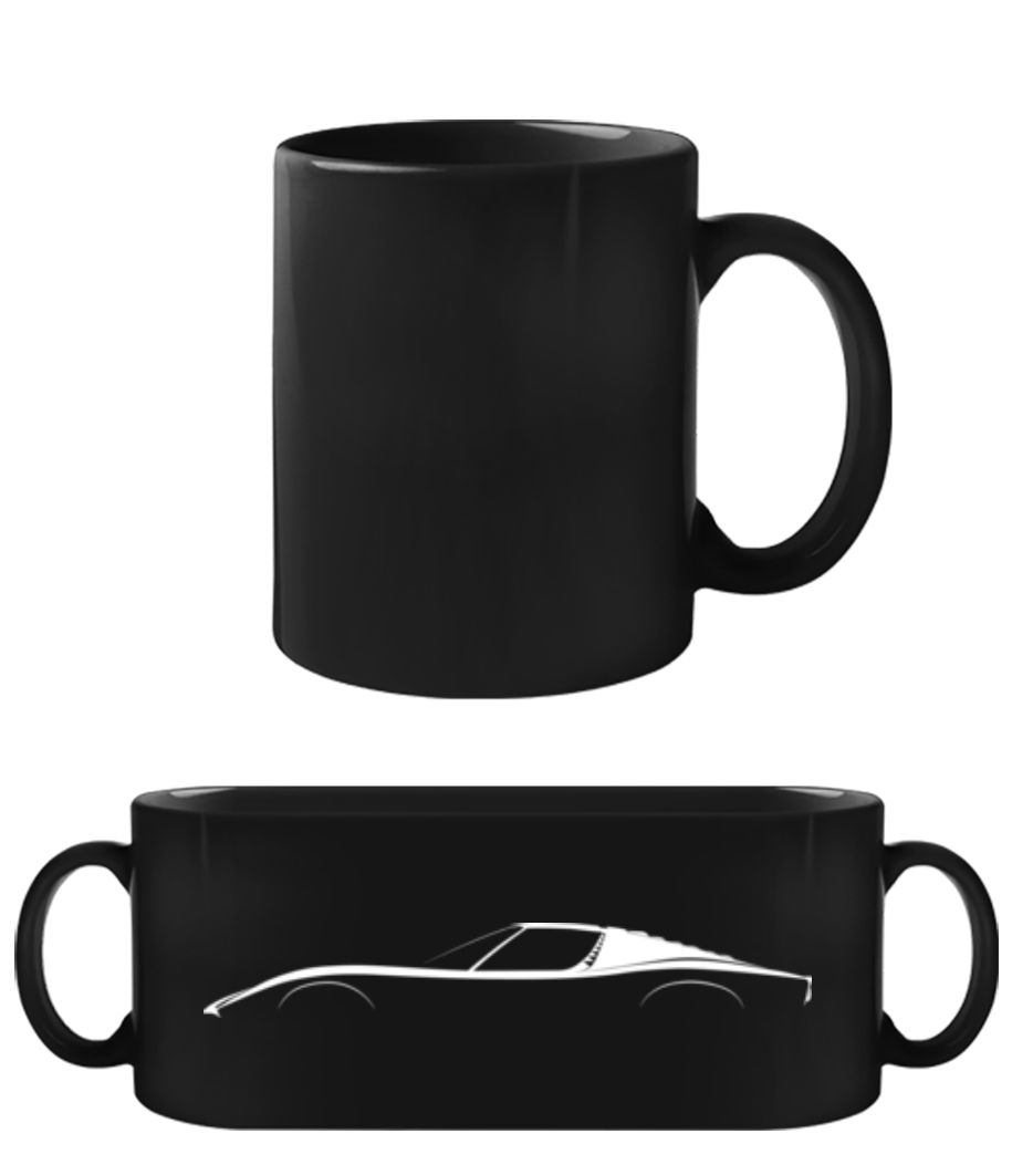 'Lamborghini Miura' Silhouette · Tasse Noire