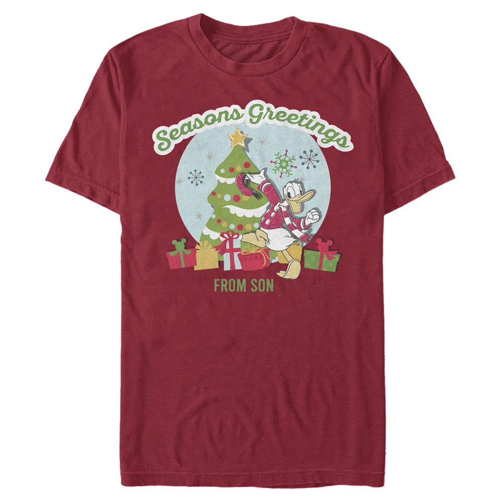 Disney Classics - Mickey Mouse - Donald Duck Greetings From Son - Homme T-shirt