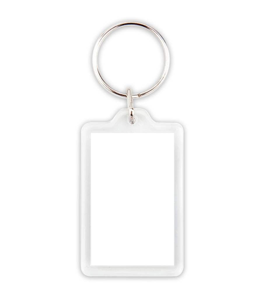 Aperçu: Porte-clé - Blanc - Devant