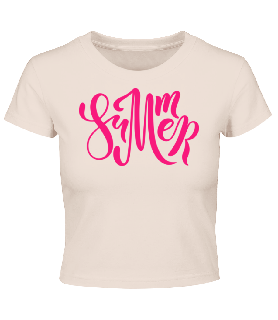 Pink Summer Sign · Crop top