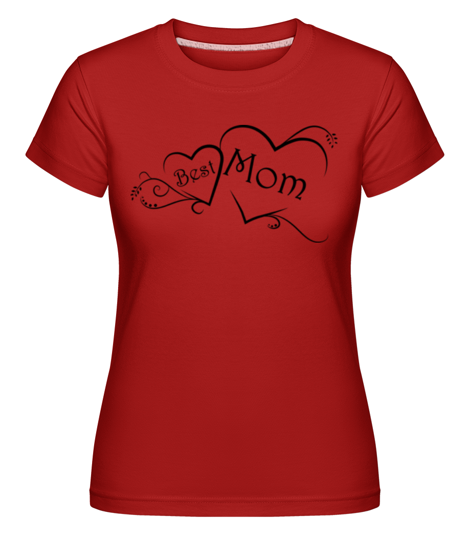 Aperçu: Best Mom -  T-shirt Shirtinator femme - Rouge - Devant
