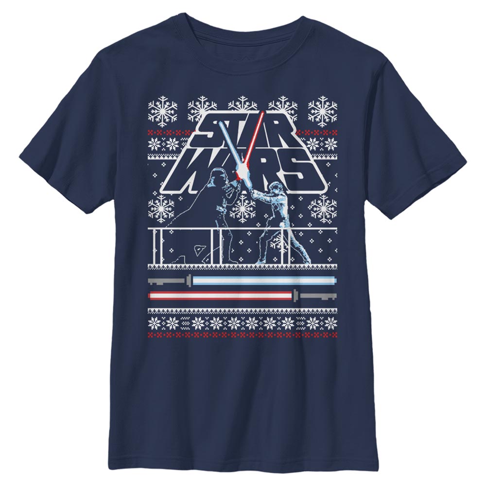 Star Wars - Luke & Vader Holiday Face Off Ugly Sweater - Christmas - Enfant T-shirt