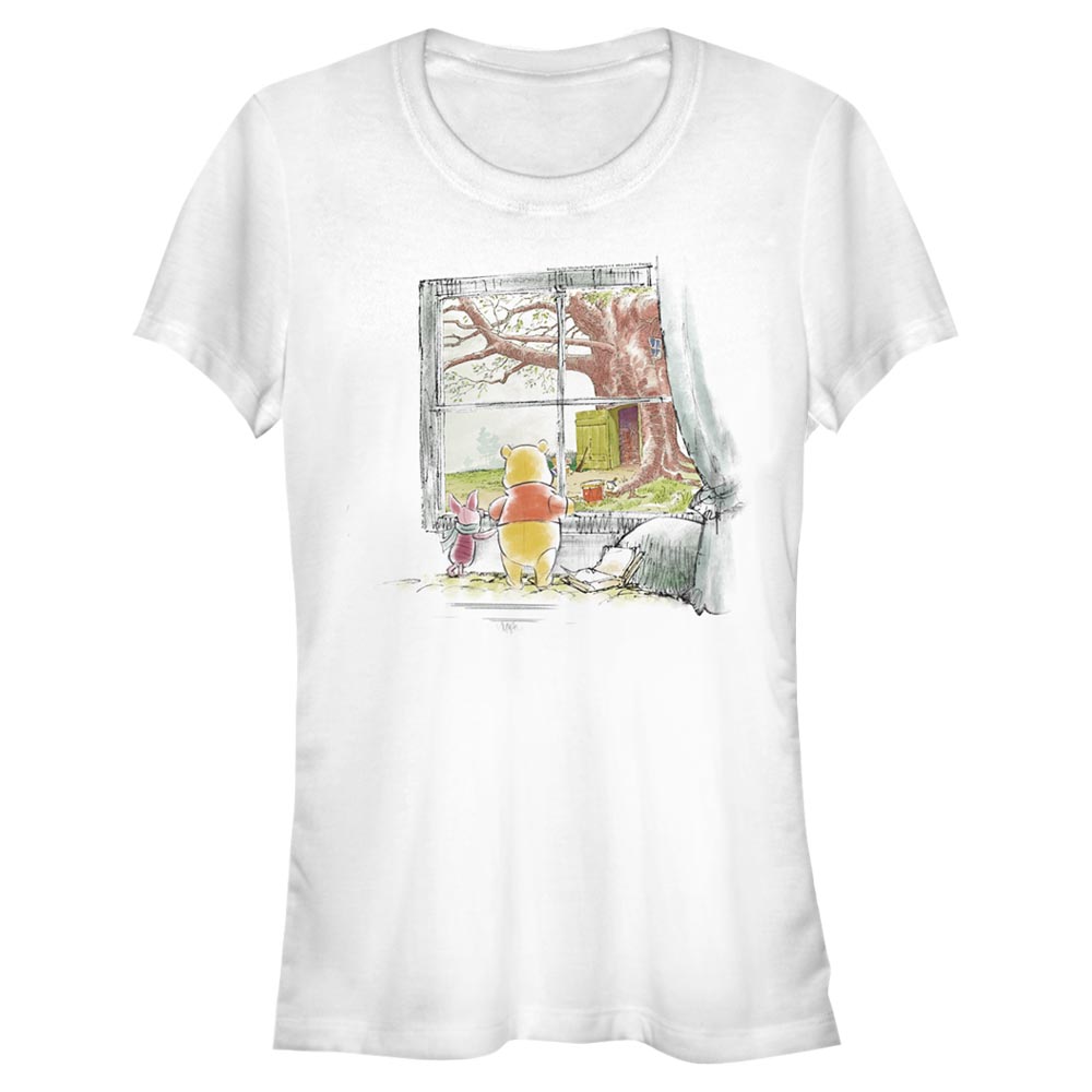 Disney Classics - Winnie l'ourson - Tigrou et Porcinet Winnie Window - Femme T-shirt